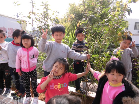 福建沙县龙湖红缨幼儿园举办植树节活动 - 红