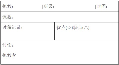 听课记录表的四次蜕变 - 红缨教育_做中国幼