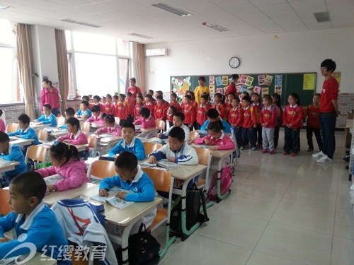 北京红缨直营园百旺园大班幼儿参观农大附小