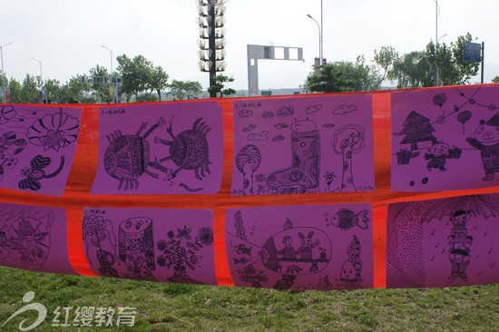 红缨特色线条画