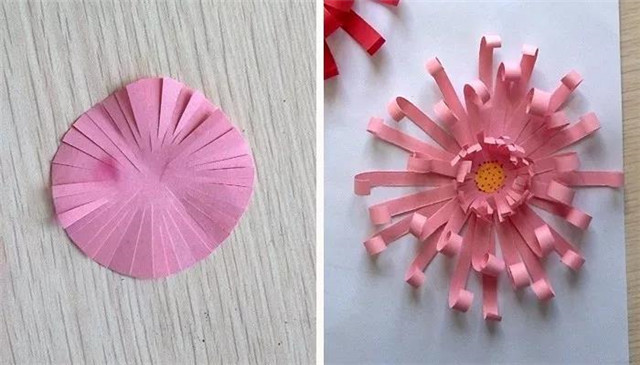 手工花瓣怎么剪 首页 美工 【清明手工】卡纸条菊花 做一
