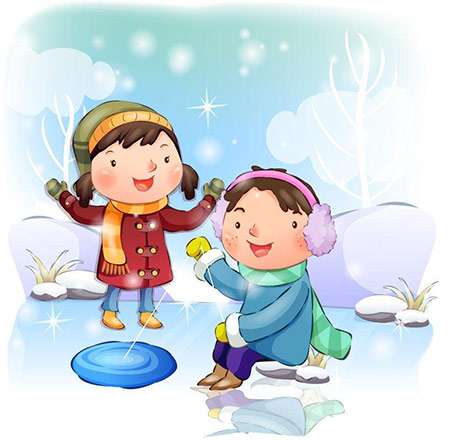 两个小孩子玩耍图片