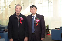 王红兵总裁与张光鉴教授在庆典现场