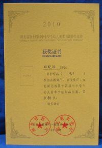 美术获奖幼儿